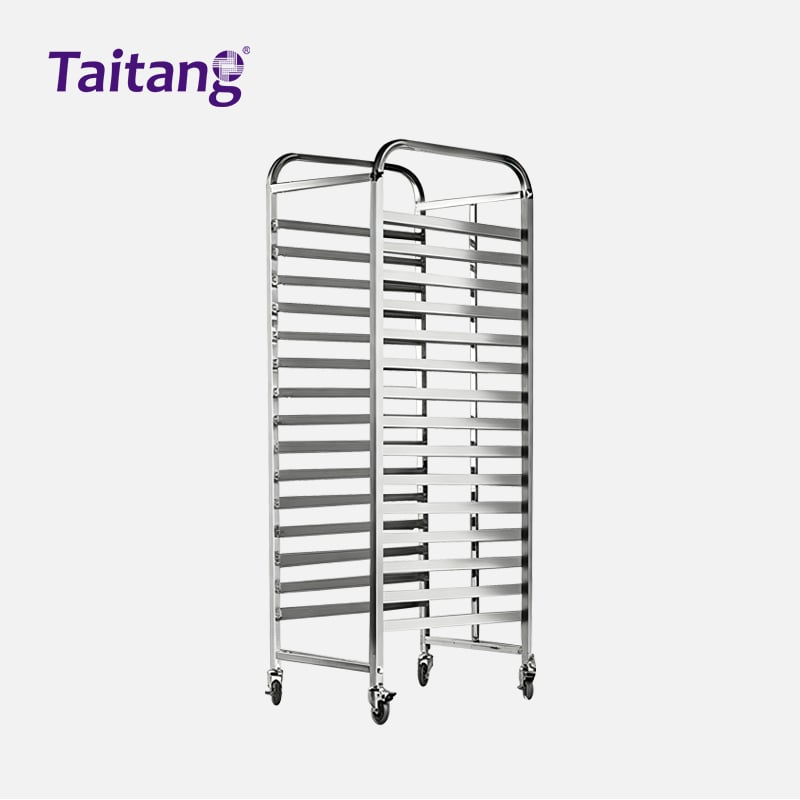 Commercial Bakery Sheet Pan Racks Stainless Steel Bread Racks on Wheels with Aluminum Baking Trays