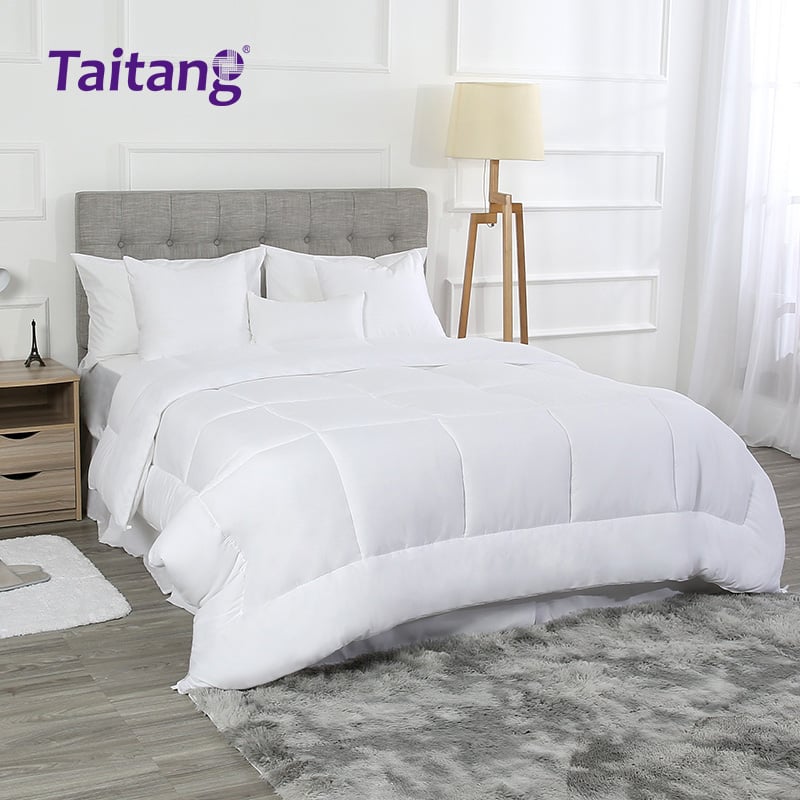Hotel Collection Duvet Insert Luxury Down Alternative Comforter with 100% Cotton Shell for Hospitality Procurement
