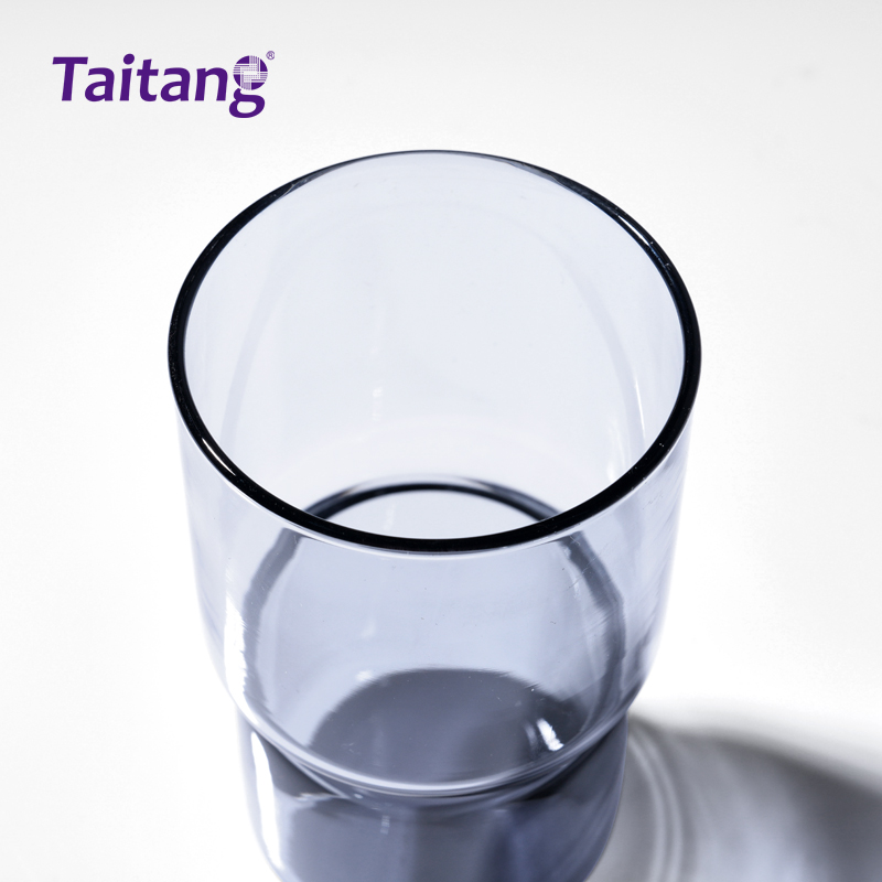 Tempered Glass Bathroom Tumbler Set Hotel Bathroom Drinking Glasses & Brushing Cups for Hospitality