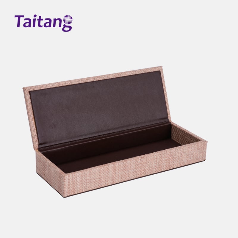 Woven Dark Brown Leather Luxury Hospitality Tray & Room Service Organizers for Eco-Luxury Hotels