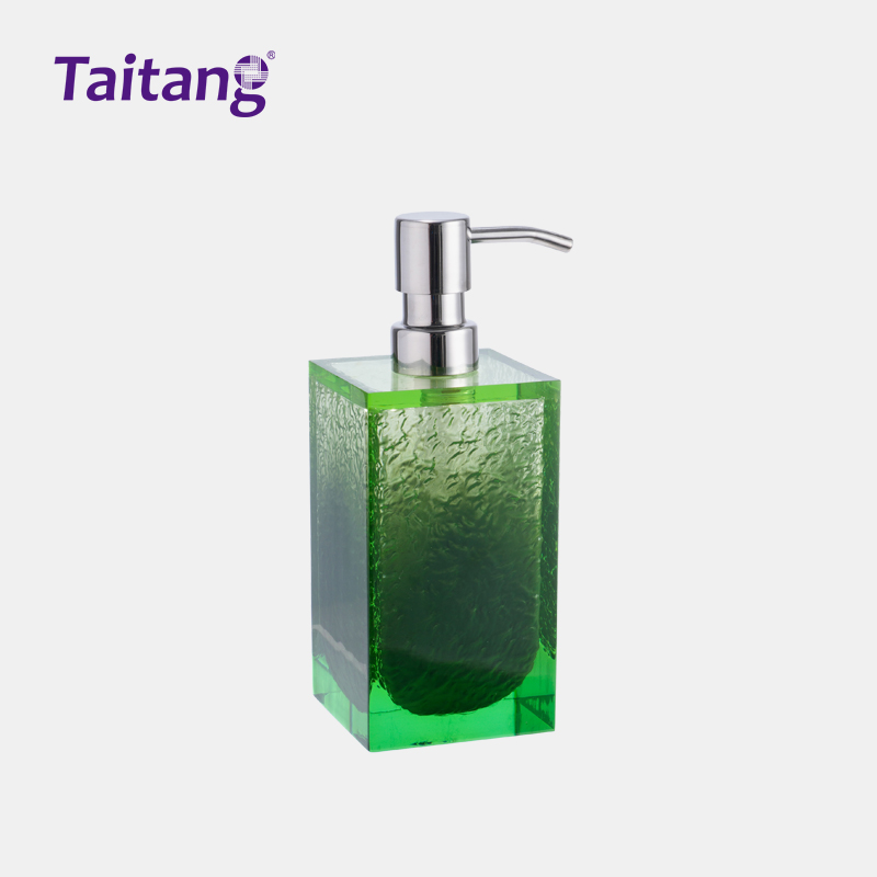Glacier Green Translucent Resin Hotel Amenity Tray & Room Accessories Set
