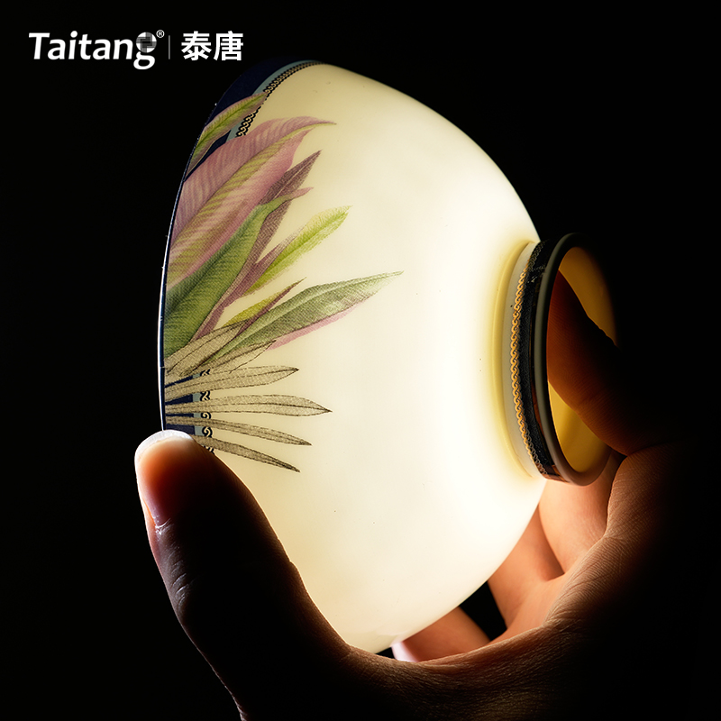 Tropical Rainforest Fine Bone China Dinnerware Set Luxury Botanical Bone Porcelain China Tableware for Eco-Resorts, Hotels & Fine Dining