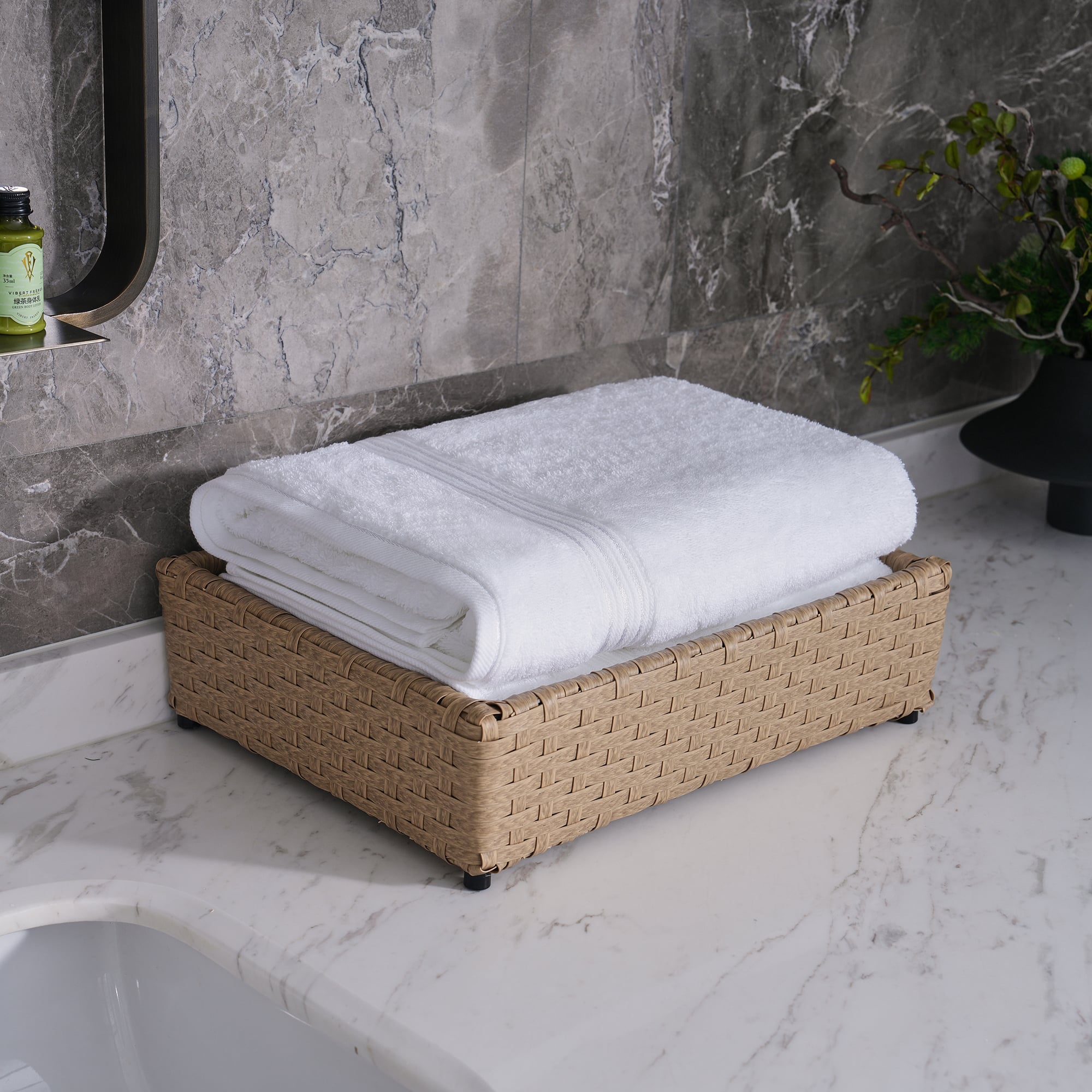 Khăn tắm khách sạn cao cấp 100% cotton, khăn tắm khách sạn dày dặn 16S với viền satin bóng mờ nổi bật