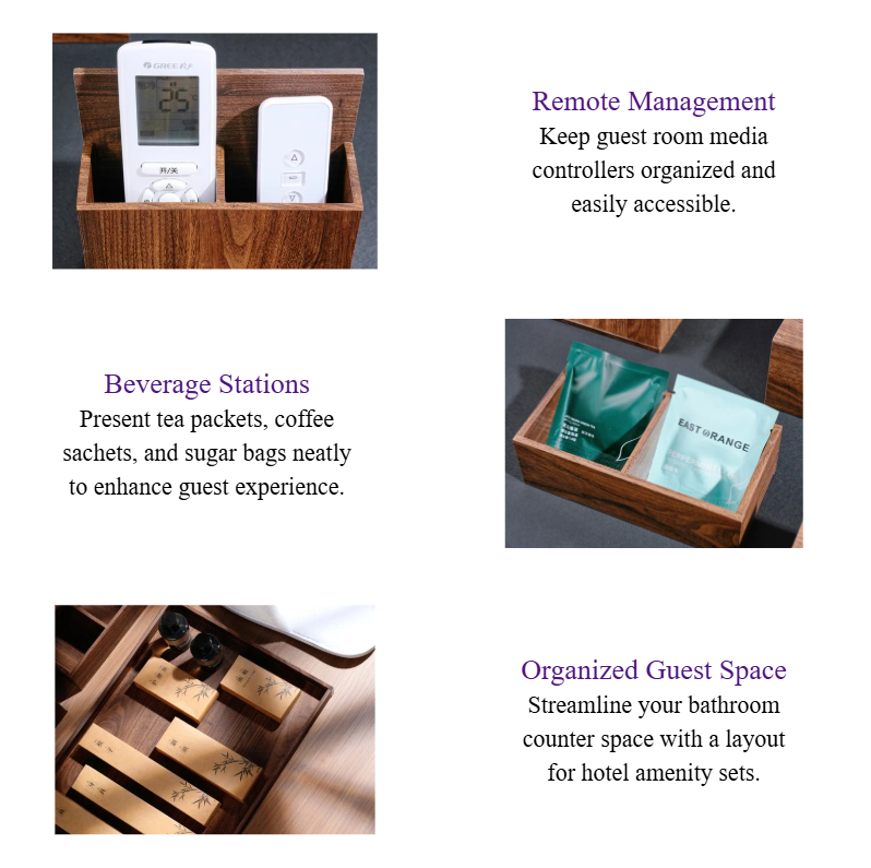 Luxury Resin Hotel Room Bathroom Accessory Set Custom Wooden-Grain Amenity Trays Guest Room Organizers.png