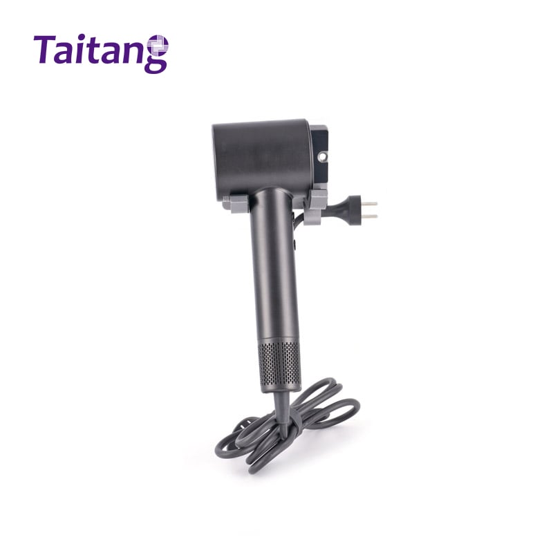 High-Speed Black Hotel Room Hair Dryer with Wall-Mounted Holder 1500W Commercial Blow Dryer Wholesale