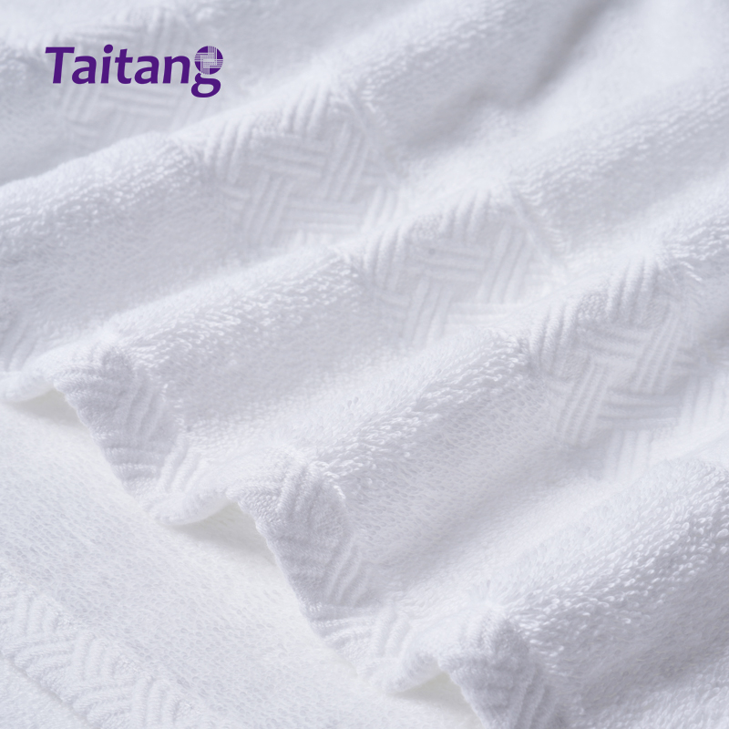 Luxury Hotel Towels Wholesale Commercial Mesh Grid Dobby Cotton Towel Collection