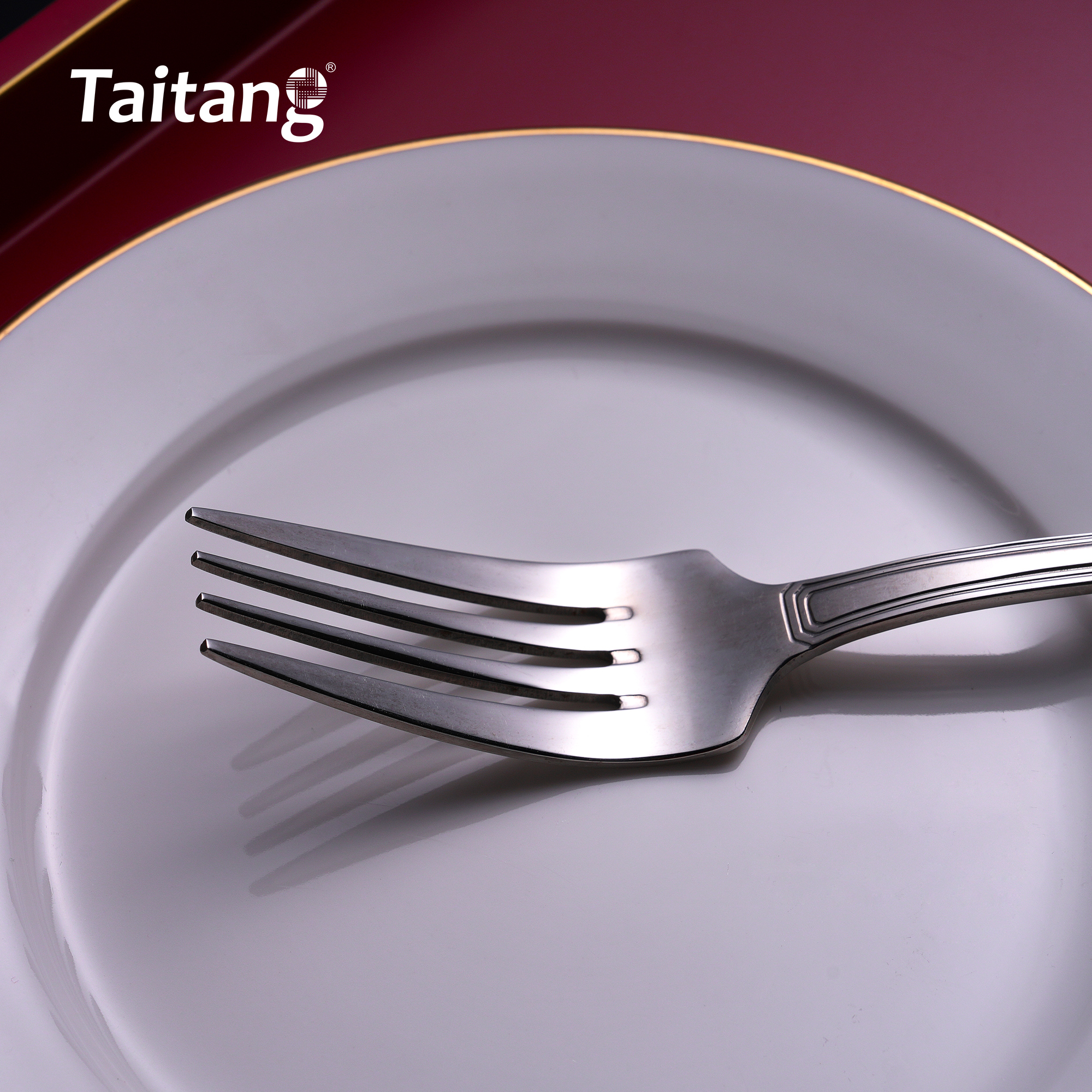 Geometric Restaurant Cutlery Set Premium Tiered-Edge Hotel Flatware Luxury Services Cutlery Steel Collection
