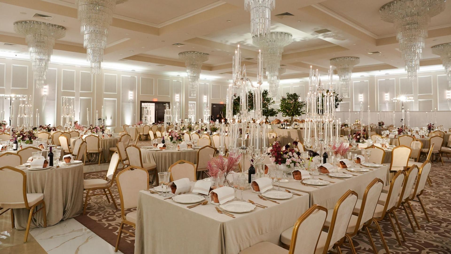 Grand ballroom event setup at The Ashi featuring commercial banquet tableware, crystal glassware, and luxury table linens supplied by Taitang.jpg