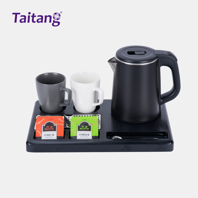 Premium Hotel Electric Kettle Tray Space-Saving Hospitality Welcome Solution