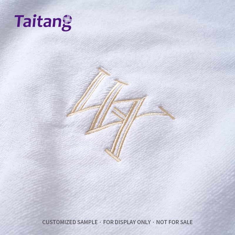 Luxury Hotel Towels Collection 16S Cotton Bath Towel Set Wholesale with Custom Logo Embroidery