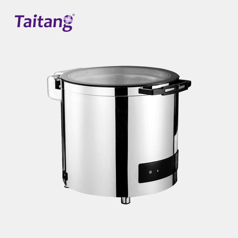 Electric Food Warmers Buffet Smart Dual Dry & Wet Heating 304 Stainless Steel Chafing Dish with Digital Thermostat
