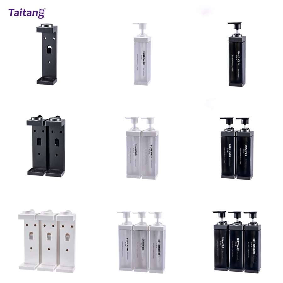 Luxury Shower Dispensers Wall Mounted 500ml Commercial Shampoo Dispenser for Premium Hotel Bathrooms