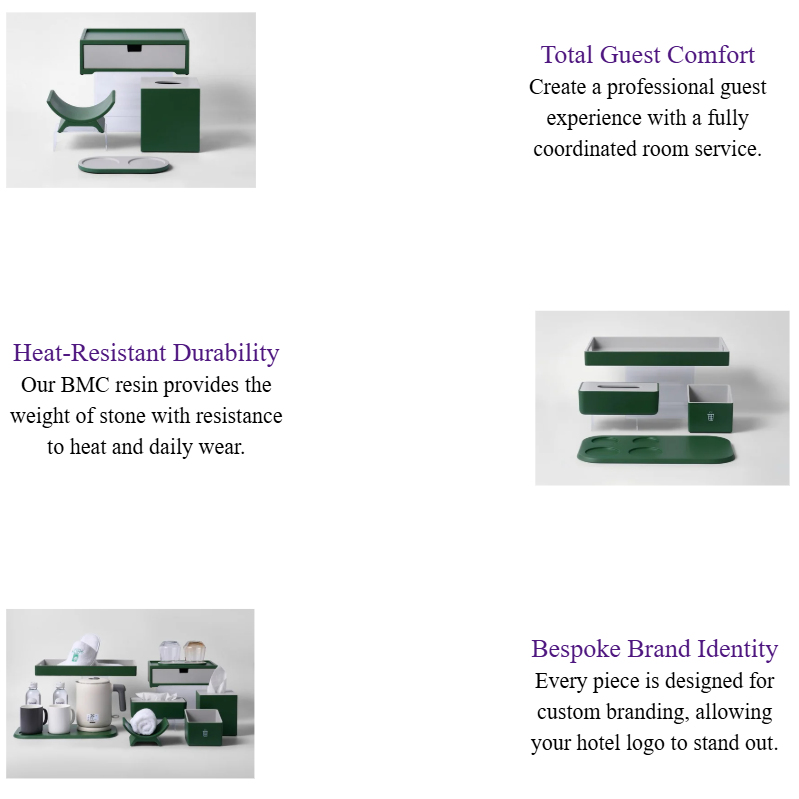 Forest Green BMC Resin Hotel Room Amenities Set Luxury 5 Star Hotel Guest Room Accessories.png