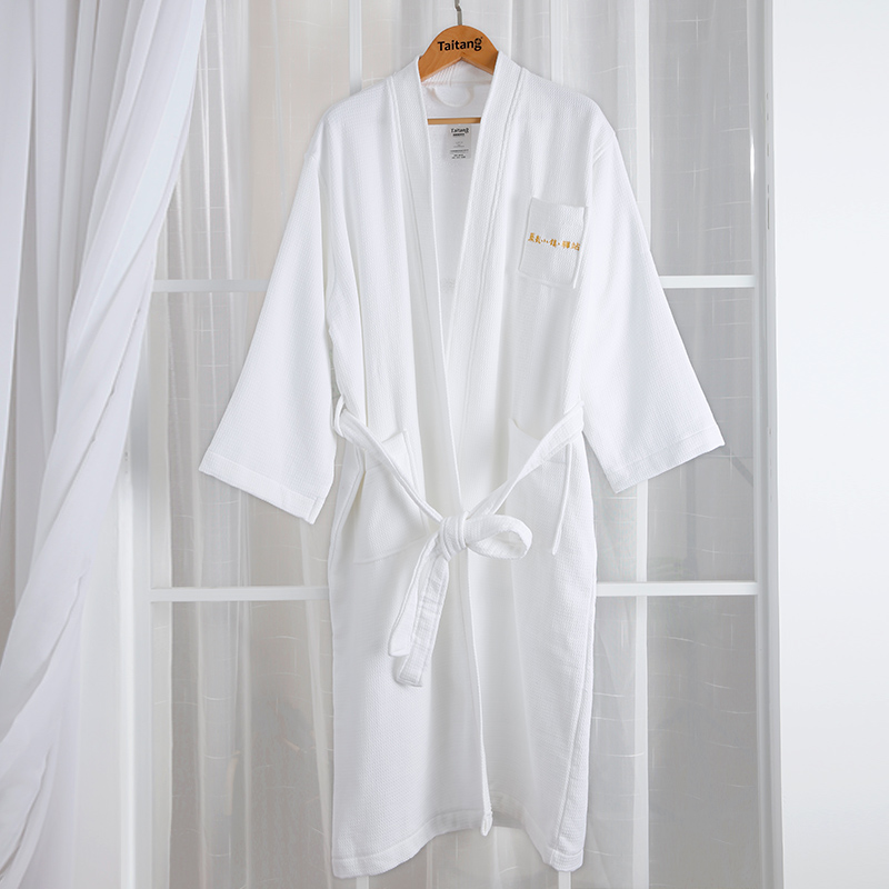 1200g Luxury Waffle-Terry Dual Layer Kimono Bathrobe Wholesale Hotel Linen & Spa Supplies