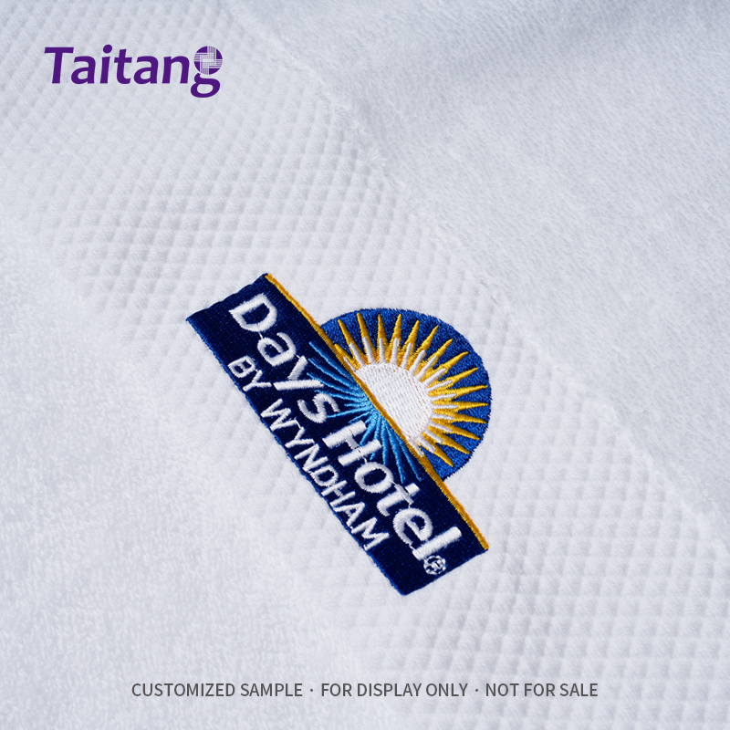 Hotel Towel Collection Luxury Embroidered White Cotton Bath Towels Wholesale