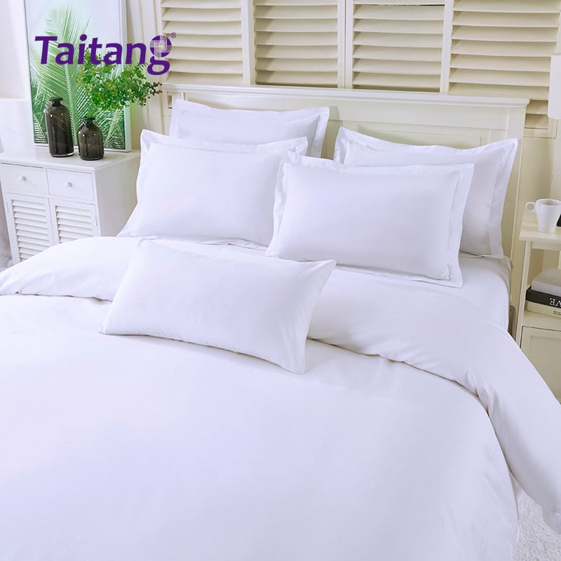 Luxury Hotel Bedding Sets 300 Thread Count Cotton Sateen Wholesale Hotel Bed Sheets & Duvet Cover for 5-Star Guestrooms