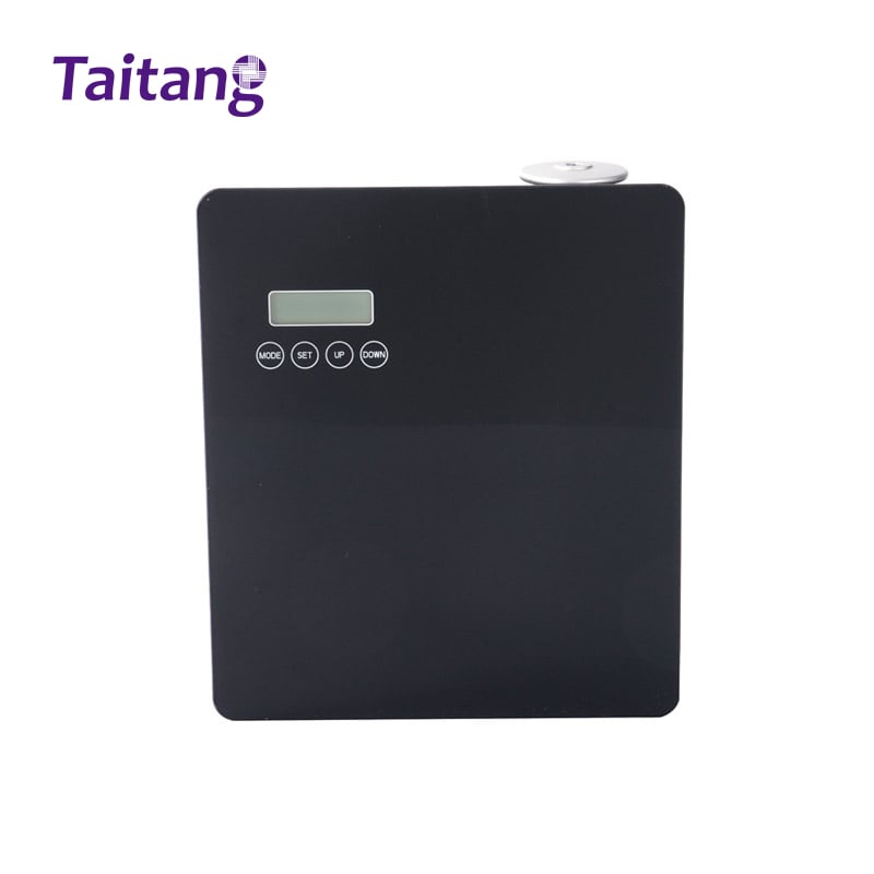 3. Taitang sleek black wall-mounted commercial hotel scent diffuser machine with front LCD display.jpg