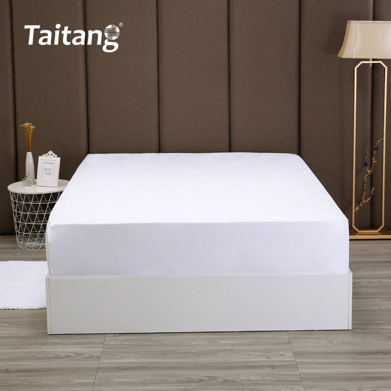 Cotton Sateen Fitted Sheet Luxury Hotel Bed Linen with Elasticized Band Customizable for 5-Star Hotel Style Bedding