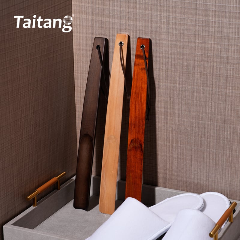 Premium Wooden Hotel Shoehorn Long Handle Luxury Guest Amenities