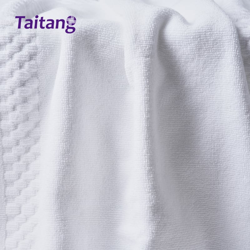 Wholesale Jacquard Pattern Hotel Towels 100% Cotton Bath Towel Collection for Commercial Hospitality