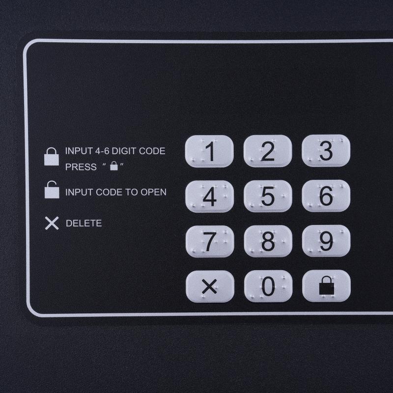 User-friendly membrane keypad with Braille instructions on Taitang professional hotel safe locker.jpg