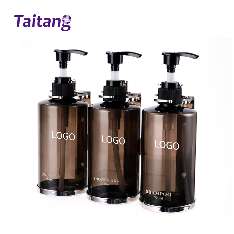 Triple Stainless Steel Wall Mounted Soap Dispenser Holder with 300ml Refillable Bottles