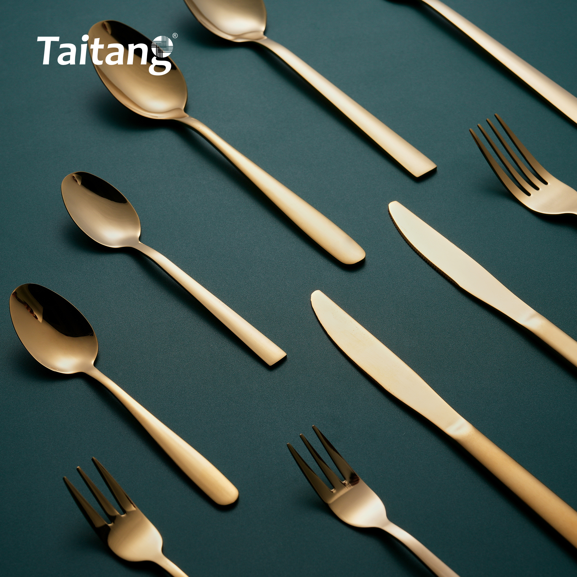 Luxury Gold Restaurant Cutlery Set Premium Stainless Steel Flatware for 5-Star Hotel & Fine Dining Banquets