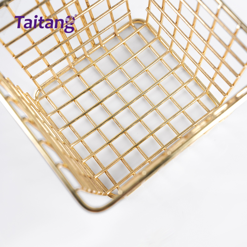 Stainless Steel Mini Fry Basket Restaurant Serving Presentation Shaker Creative French Fries Holder & Container