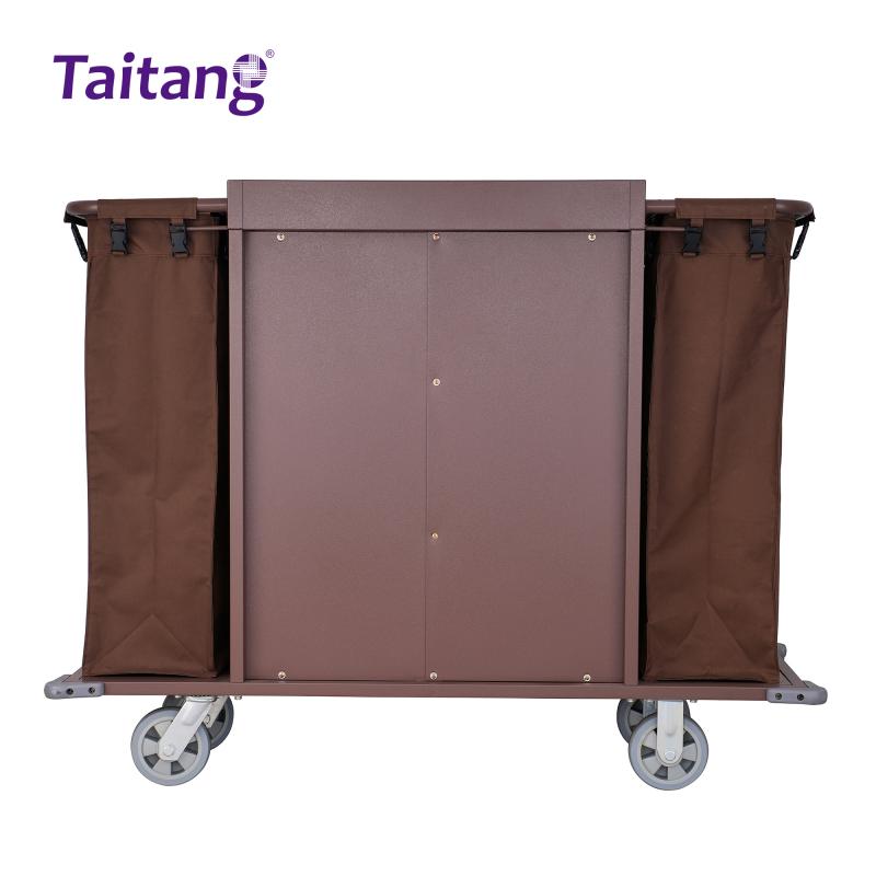 Professional Heavy-Duty Housekeeping Trolley Multi-Functional Room Service Cart for Luxury Hotels