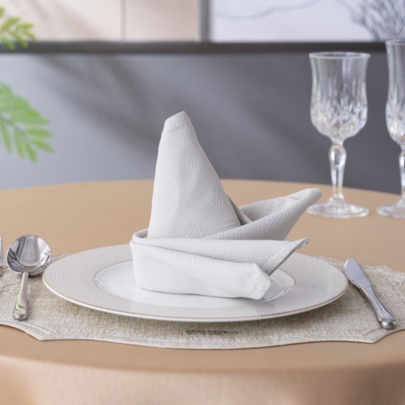 Cotton Linen Hotel Napkins 50x50cm Professional Hotel Catering Supplies Durable Hospitality Table Linen Wholesale