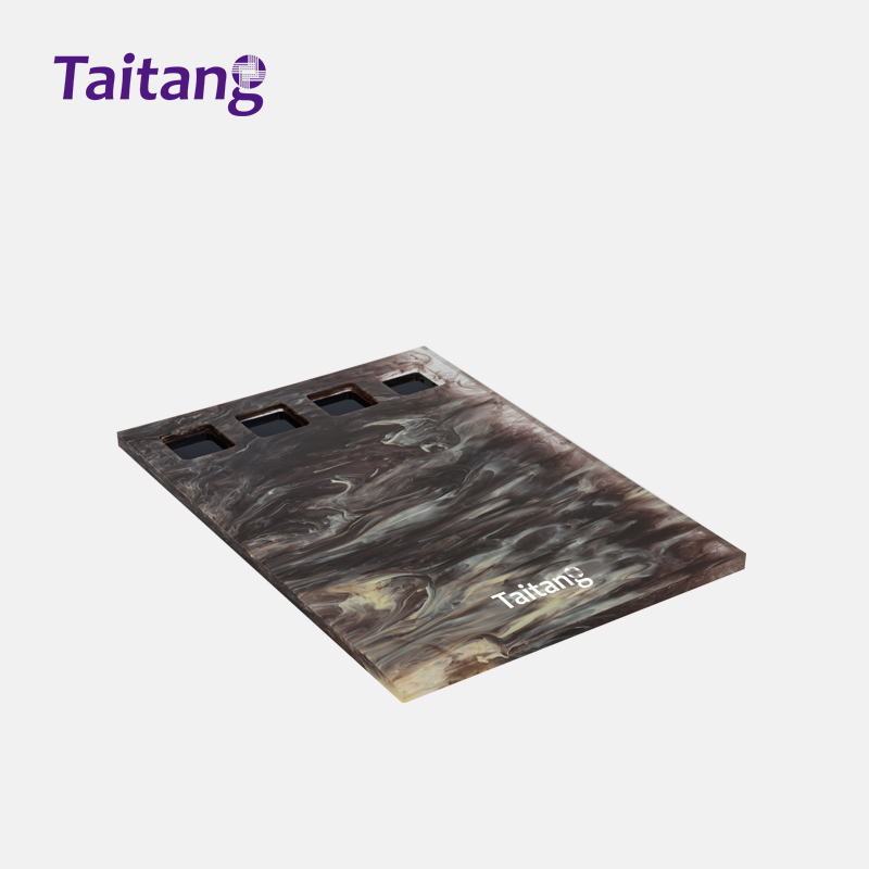 Dark Marble Pattern Hotel Amenity Set Luxury Resin Bathroom & Guestroom Accessories Collection