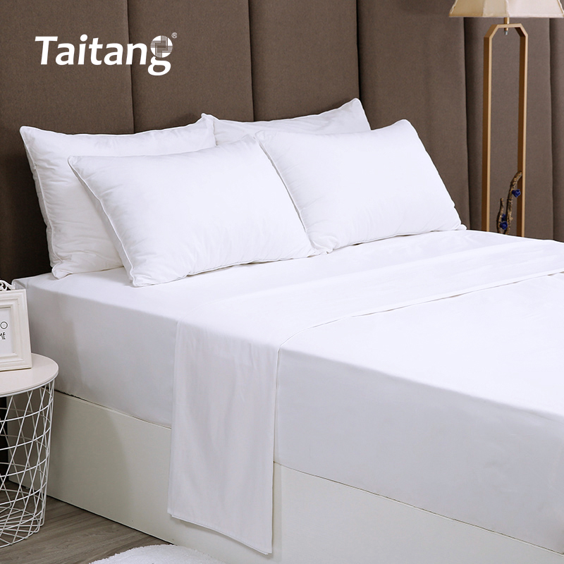 Cotton Sateen Hotel Bed Sheets Luxury Hotel Bed Linen with Customizable Thread Count & Sizes for Hotel Style Bedding