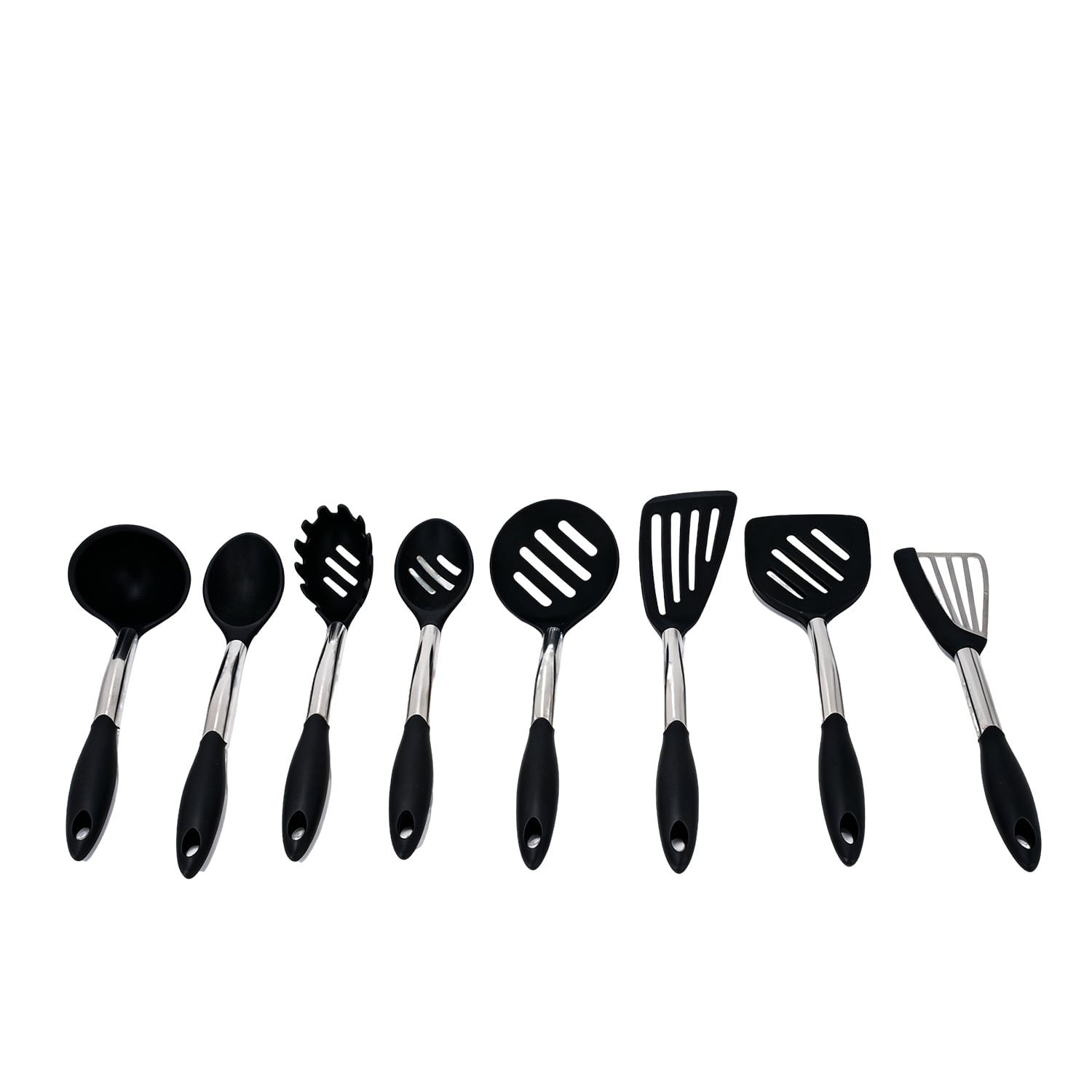 Commercial Spatula Silicone Kitchen Utensil Professional Chef Cooking Spatula Slotted Turner Set for Hotel Restaurants