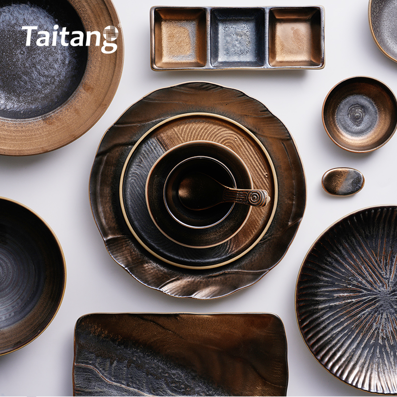 Modern Dinnerware Sets Spiral Porcelain Dinnerware Collections Chip-Resistant Restaurant Chinaware