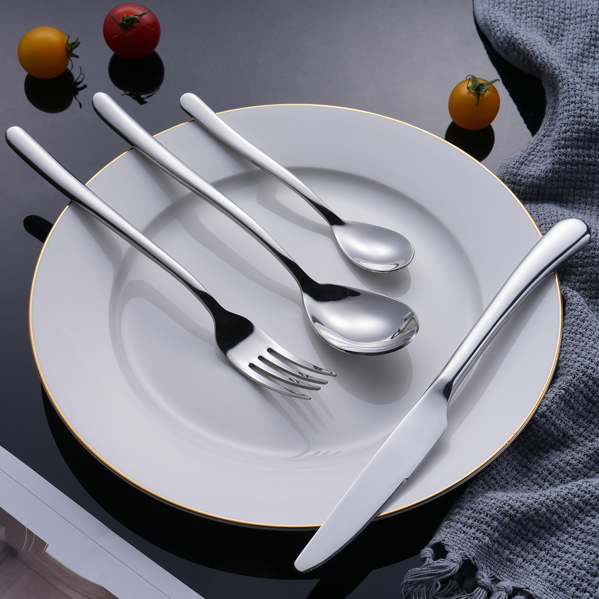 Luxury Restaurant Cutlery Set Premium Stainless Steel Commercial Flatware for Elite Hotels & Fine Dining