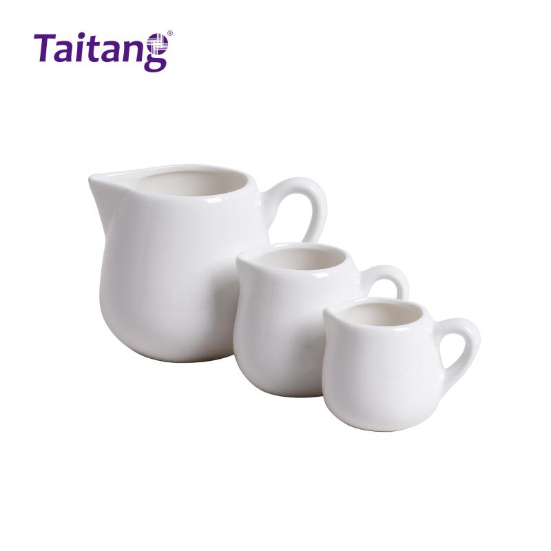 Ceramic Milk Cream Jug and Sugar Bowl Set Bulk Porcelain Coffee Service Accessories