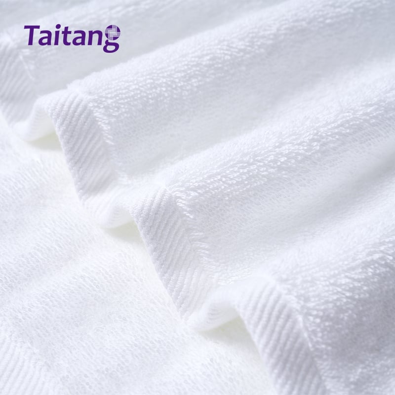 White Hotel Towel Set 100% Cotton Jacquard Bath Towels, Hand Towels & Bath Mats Wholesale