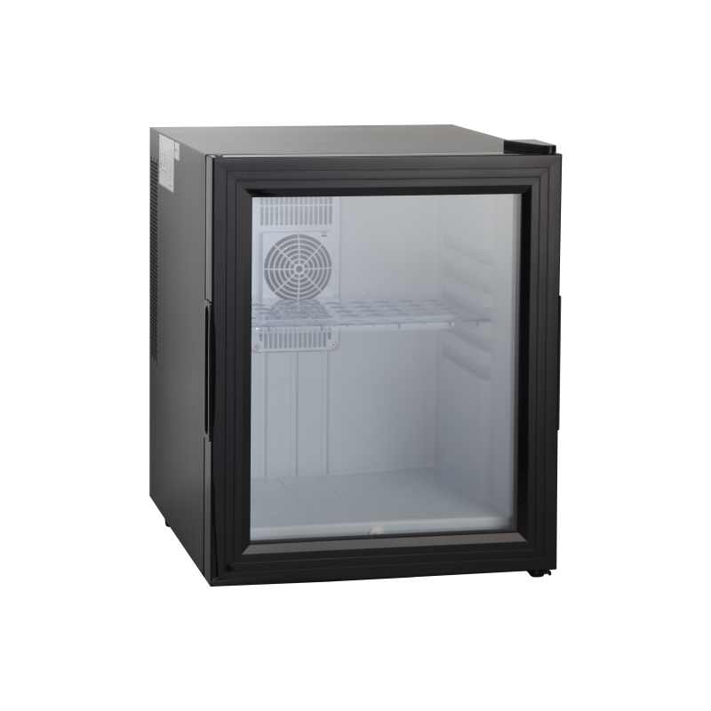 32L Ultra-Quiet Hotel Minibar Eco-Friendly Visible Door Fridge for Luxury Guest Rooms