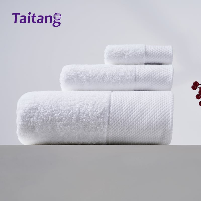 Luxury Hotel Towels Collection 16S Cotton Hotel Bath Towel Set Wholesale for Luxury Hotels & Spas