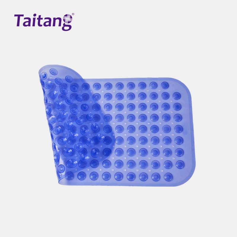 Heavy Duty PVC Bath Mat with Suction Cups Non-Slip Safety Mat for Hotels & Hospitality (38x70cm)