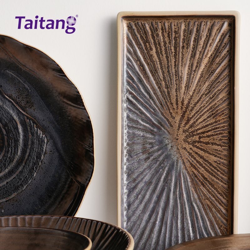 Modern Dinnerware Sets Spiral Porcelain Dinnerware Collections Chip-Resistant Restaurant Chinaware