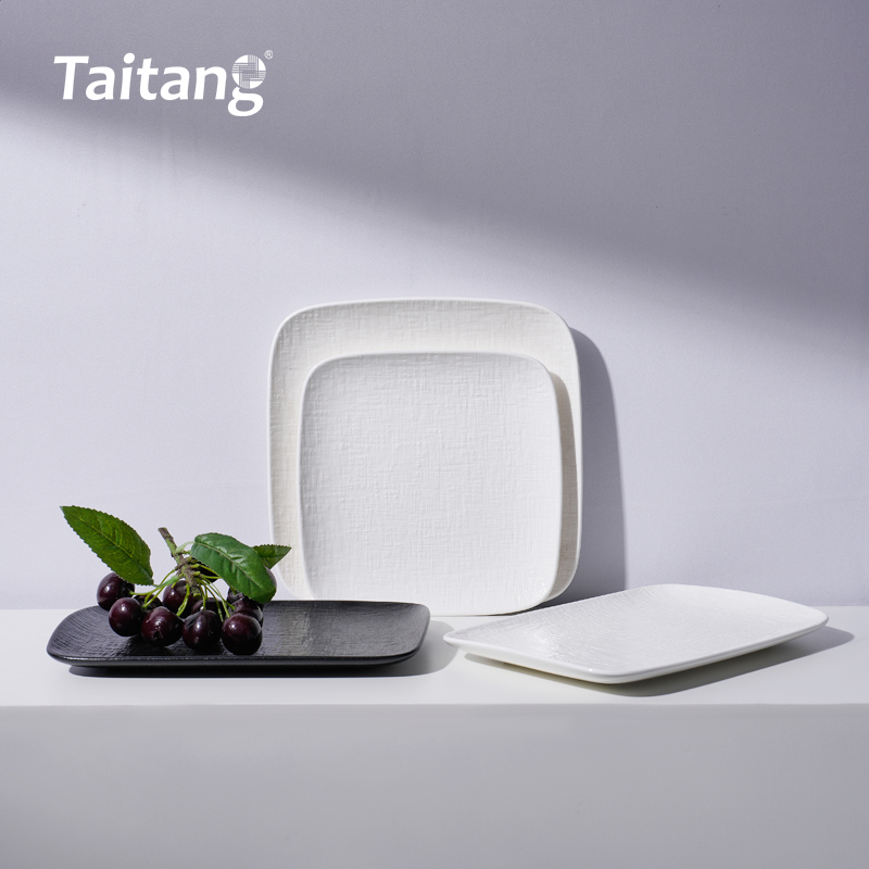 Textured Porcelain Dinnerware Collections Luxury Ceramic Dinnerware Set for 5-Star Hotels & Restaurants