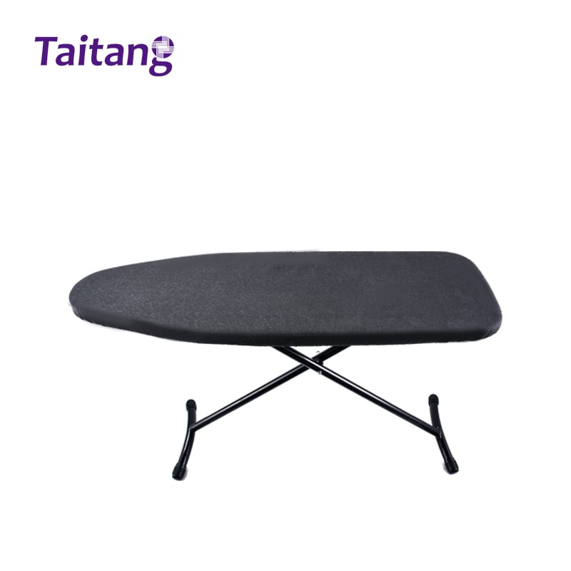 Taitang commercial folding ironing board with sturdy X-frame legs and non-slip rubber foot caps.jpg