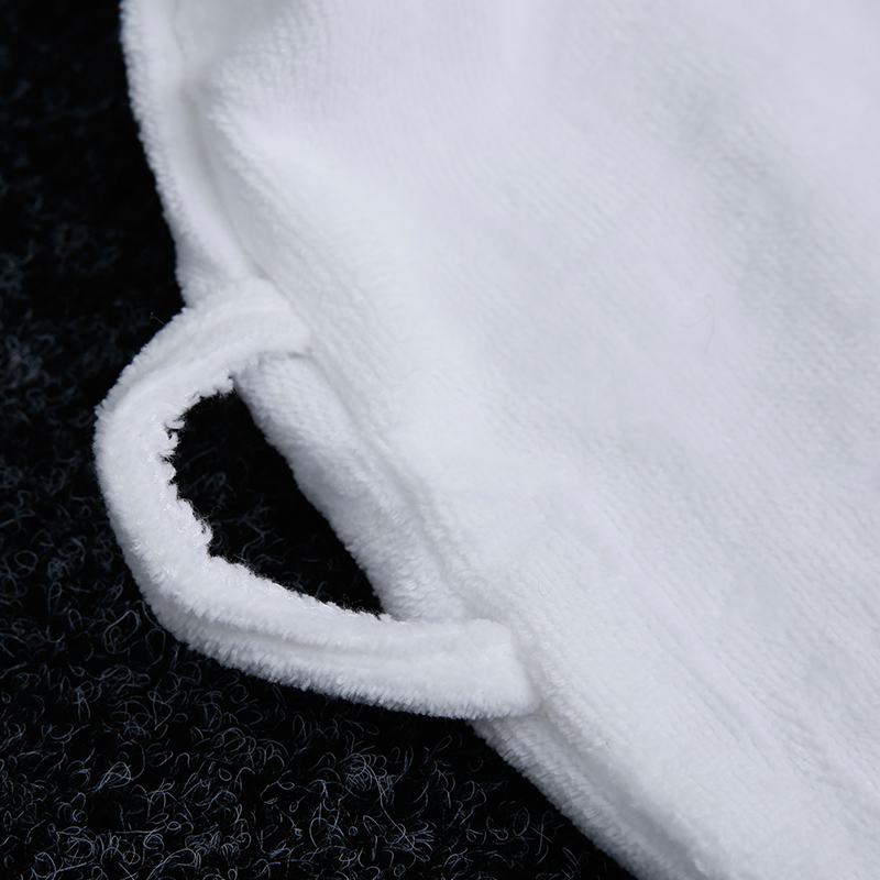Luxury Hotel Bathrobes 1300g Sheared Velour Outer & Terry Inner Shawl Collar Hotel Dressing Gown for 5-Star VIP Suites