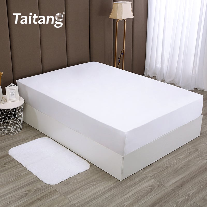 Cotton Sateen Fitted Sheet Luxury Hotel Bed Linen with Elasticized Band Customizable for 5-Star Hotel Style Bedding