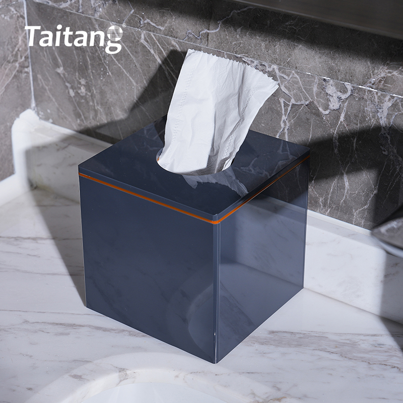 Set Fasilitas Kamar Hotel Akrilik Warna Biru Gelap Mewah, Aksesori Kamar Tamu & Kamar Mandi Kelas Tinggi untuk Hotel & Resor Bintang 5