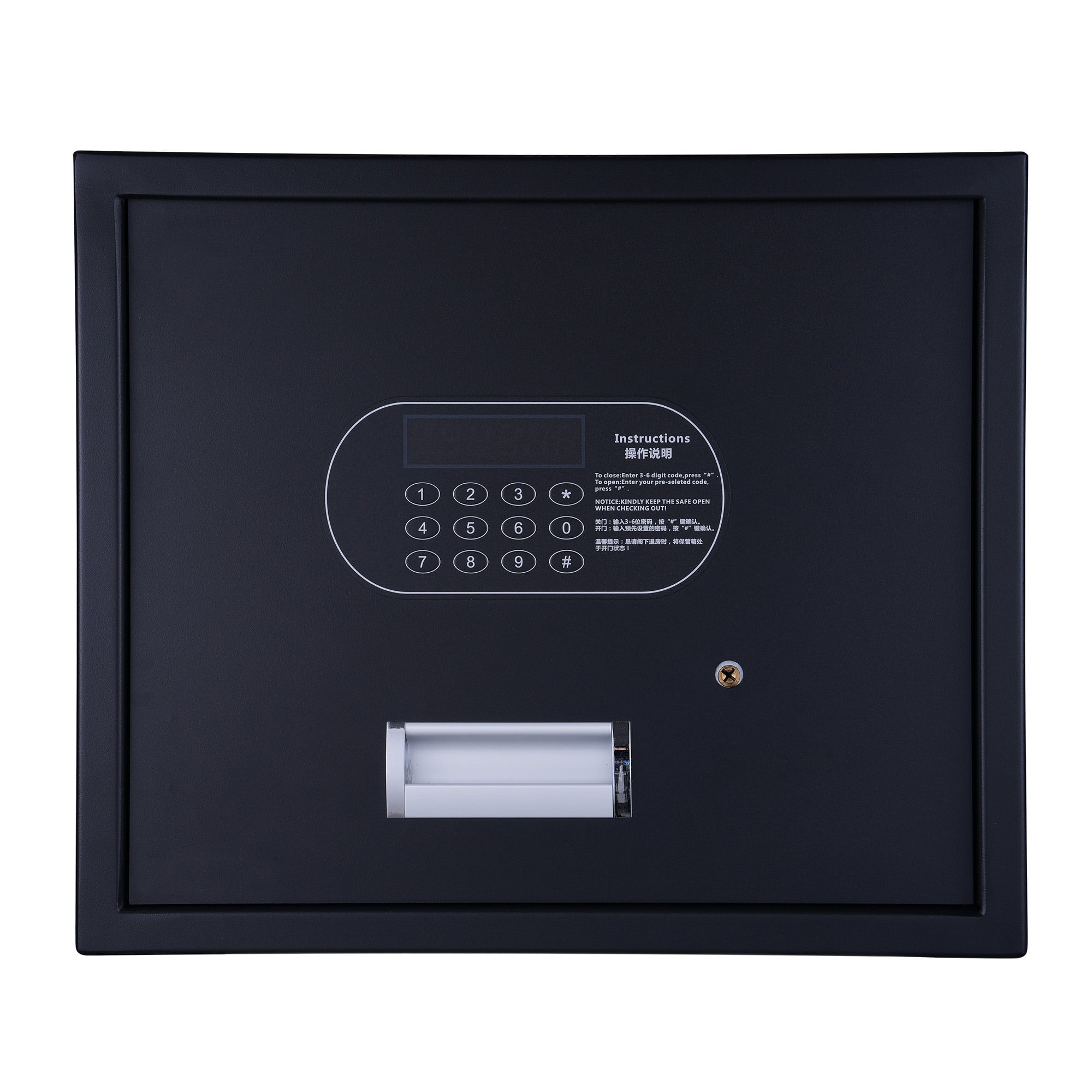 Taitang fully automatic electronic hotel room safe box with Braille numeric keypad.jpg
