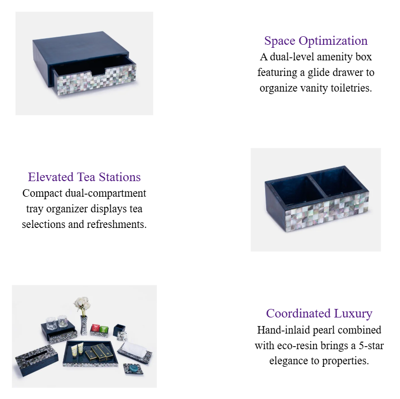 Eco-Resin Hotel Trays and Bathroom Accessories Set Ocean Pearl Room Service Tray for Boutique Hotels.png