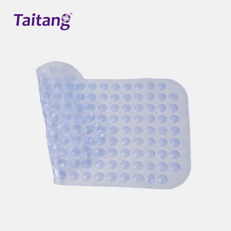 Heavy Duty PVC Bath Mat with Suction Cups Non-Slip Safety Mat for Hotels & Hospitality (38x70cm)