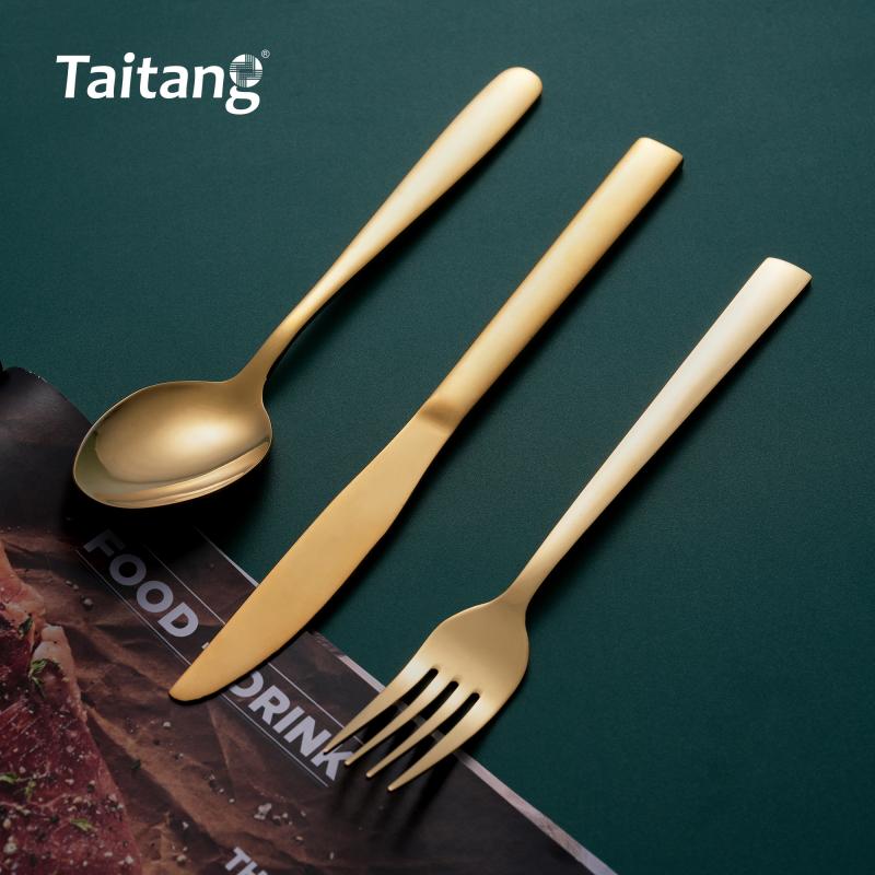 Luxury Gold Restaurant Cutlery Set Premium Stainless Steel Flatware for 5-Star Hotel & Fine Dining Banquets